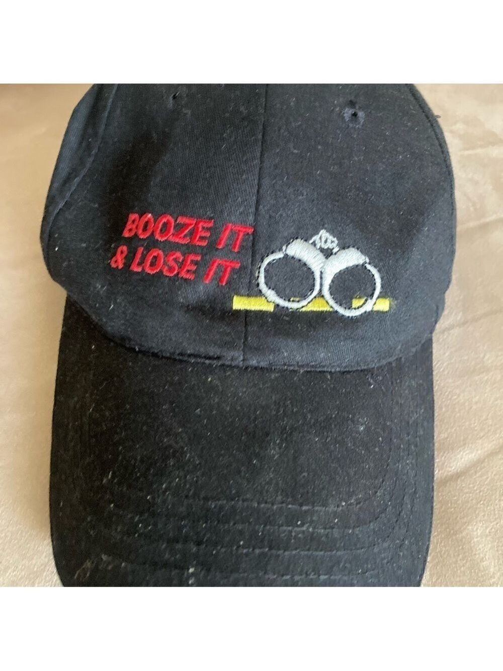 Vintage Booze It & Lose It Black Hat